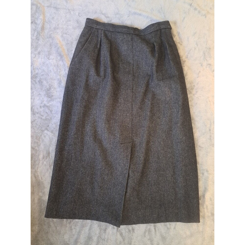 Vintage JH Collectibles Women’s Skirt Size 10 Wool/Polyester Mix  Deep Gray.